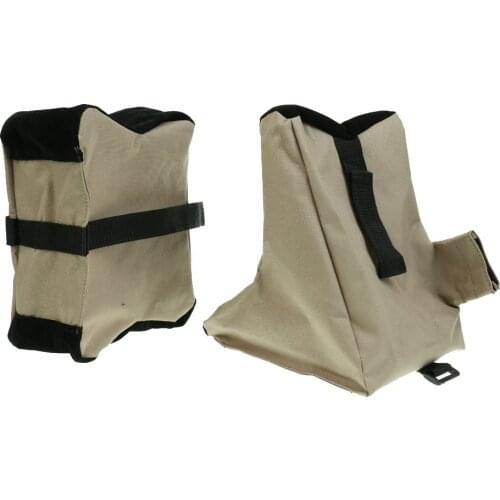 Shooting Range Sand Bag Set Bench Rest Stand Front & Rear Bag