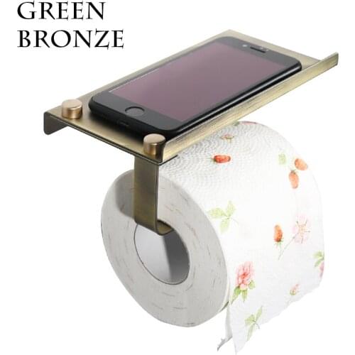 Beautiful appearance bathroom toilet roll paper holder with Phone Shelf good quality kitchen paper holder toilet paper rack 2018