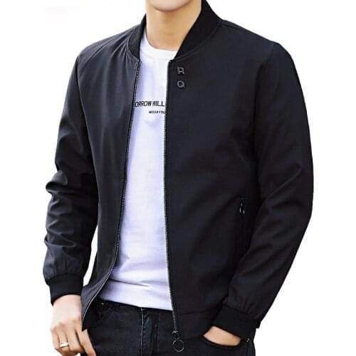 New Solid Autumn Mens Jackets Male Casual Zipper Summer Jacket Men Spring Casual Outwear Men Thin Jacket Man Autumn