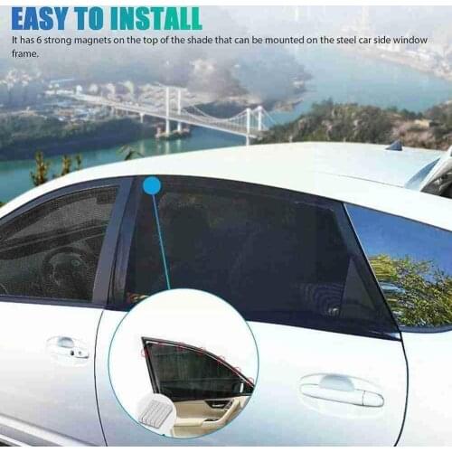 Magnetic Car Sun Shade UV Protection Car Curtain Car Visor Summer Sunshade Mesh Window Side Sun Protection Window Window Fi N4C7