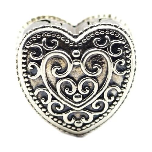 Fashion Jewelry Making Enchanted Heart Clip Sterling Silver Beads For Woman Fits Original 925 Silver Bracelets