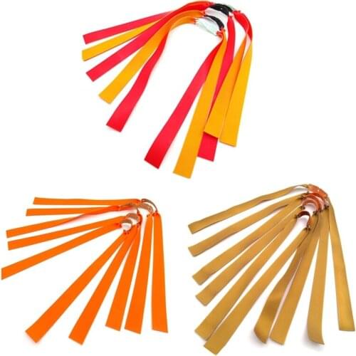 NEW 10pcs/lot Slingshot Natural LatexPowerful Elastic Flat Rubber Band Practical Hunting Sports Catapult Set Slingshot Resilien