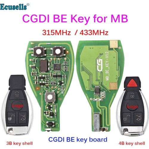 Original CGDI MB CG BE Key for All Benz FBS3 315MHZ/433MHZ Work with CGDI MB Programmer Support All FBS3 and Automatic Recovery