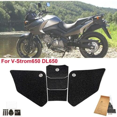 Full Set PVC Anti slip Tank Pads Gas Knee Grip Protector Traction Pad for Suzuki V-Strom650 DL650 V-Strom 650 DL 650 VStrom