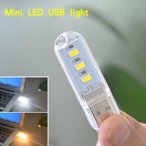 Portable Mini USB LED Night Light Bulb Keychain Gadget For Book Reading Lamp Notebook Power Bank Computer Laptop Emergency