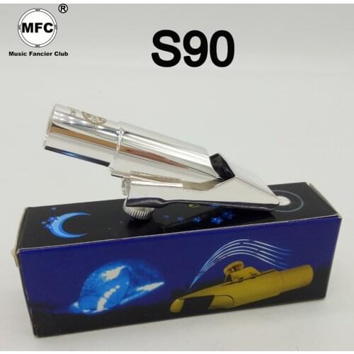 Professional Tenor Soprano Alto Saxophone Metal Mouthpiece Silver Lacquer S90 Mouthpiece Sax Mouth Pieces 5 6 7 8 9