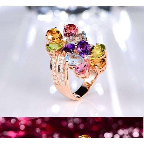 Qianxihengyuan Rings With Crystals