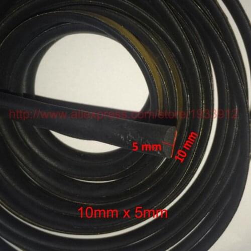 5m x 10mm x 5mm self adhesive rubber foam sealing strip cabinet door window weatherstrip
