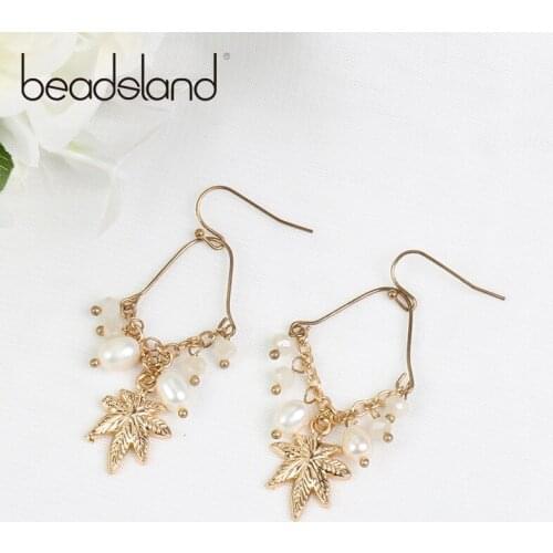 Beadsland Freshwater Pearls Drop Earrings Fashion Elegent design Women Girl gift 37072