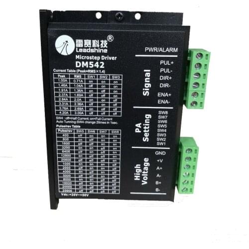 Leadshine stepper driver DM542 microstep driver 2 phase NEMA23 NEMA17 stepper motor driver