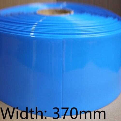 Width 370mm (Diameter 235mm) Lipo Battery Wrap PVC Heat Shrink Tube Insulated Case Sleeve Protection Cover Flat Pack Blue