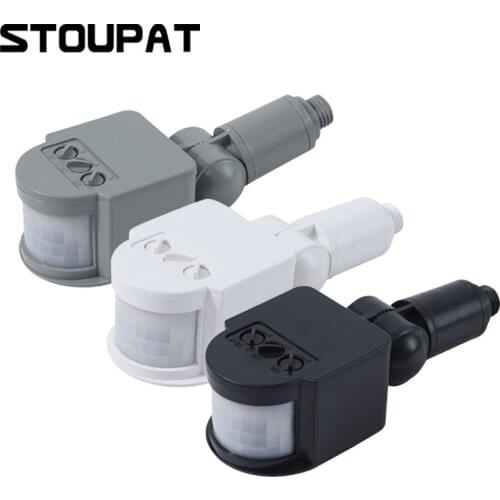 LED Light Motion Sensor Switch Adjustable 12V 24V 110V 220V Automatic Infrared PIR Movement Detector Wall Mount Outdoor Sensor