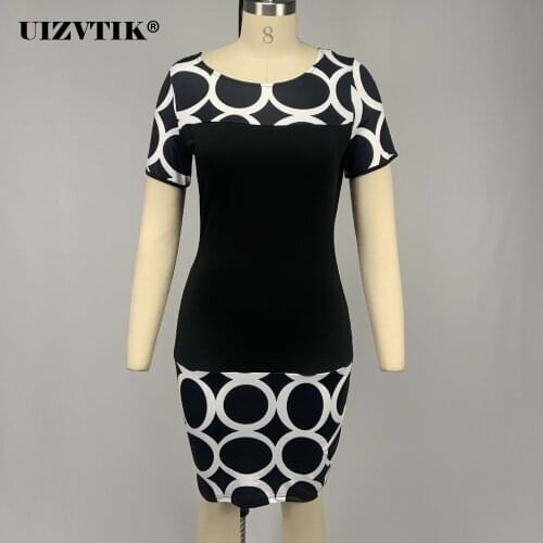 Офисные летние платья UIZVTIK China At AliExpress