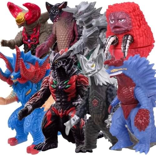 Ultraman Monster Kaiju Soft Gum Doll Sevenger Gomora Grimdo Chimeraberus Golza Arch Belial Model Anime Figures Collect Ornaments