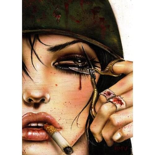 High quality Oil painting Canvas Reproductions Lazy Eye by Brian M.Viveros Painting hand painted