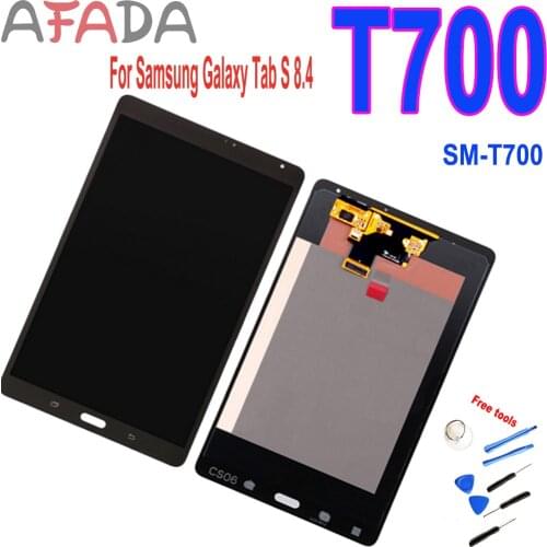 AAA 8.4" Display For Samsung Galaxy Tab S 8.4 SM-T700 T700 Wi-Fi Version LCD Display Touch Screen Digitizer Assembly Replacement
