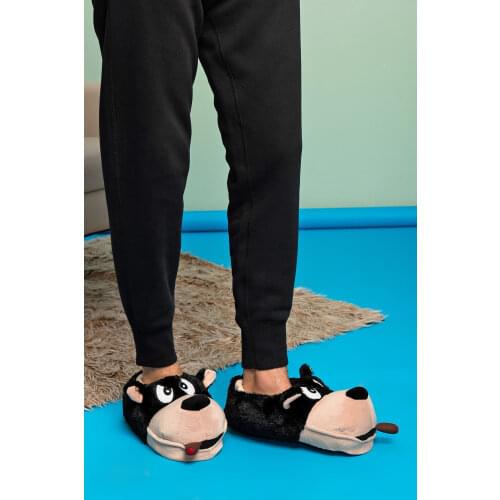 Winter Casual Earthly Dog Black Male Panduf