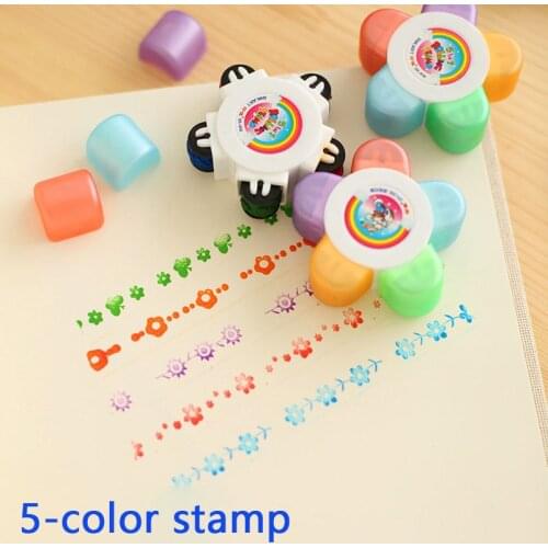 1 child drawing toy flower scroll printing mold ink drawing painting toy children custom plastic rubber
