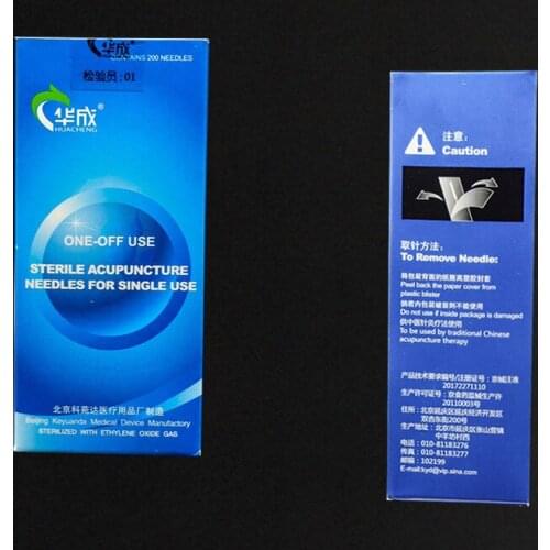 5 boxes huacheng sterile acupuncture needles 200pcs disposable acupuncture needles 0.22/25/30/35mm