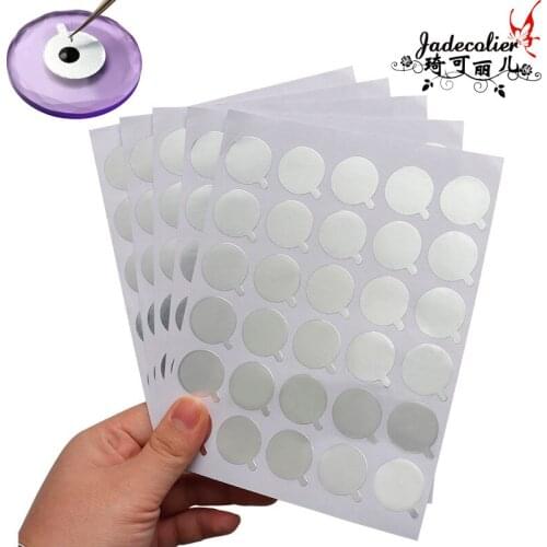 300 pcs/lot silver disposable glue plate pads eyelash extension glue gasket Eye beauty tools extend sticker