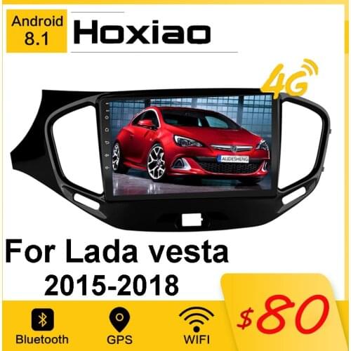 For Lada Vesta Cross Sport 2015 2018 2016 2017 Car Radio 2 Din 4G Android Player WIFI Bluetooth GPS Navigation AM RDS Stereo 16G
