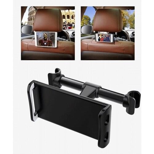 Car Tablet stand 360 Degree Rotate Telescopic Car Rear Pillow Phone Holder ABS+aluminum tablets not expensive stand