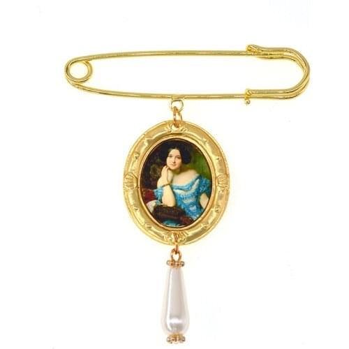 Girls Crystals Flower Brooches Women Baroque Vintage Retro Brooch Pin Jewelry Clothes Accessories Jewelry