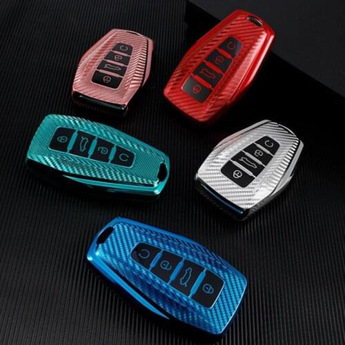 TPU Car Key Case Cover Skin Shell For Geely Coolray Atlas Boyue NL3 Emgrand X7 EX7 SUV GT GC9 Borui 2019 Accessories