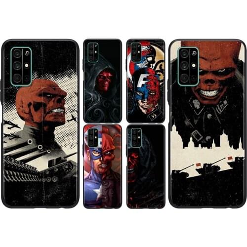 Captain America villain Red Skull For Huawei Honor 50 SE V30 View 20 V20 30i 30S 30 20S 20E 20i 20 Lite Pro Plus Phone Case