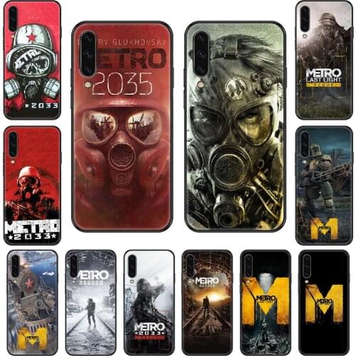 Game Metro 2033 Exodus Phone case For Samsung Galaxy A 3 5 8 9 10 20 30 40 50 70 E S Plus 2016 2017 2018 2019 black silicone