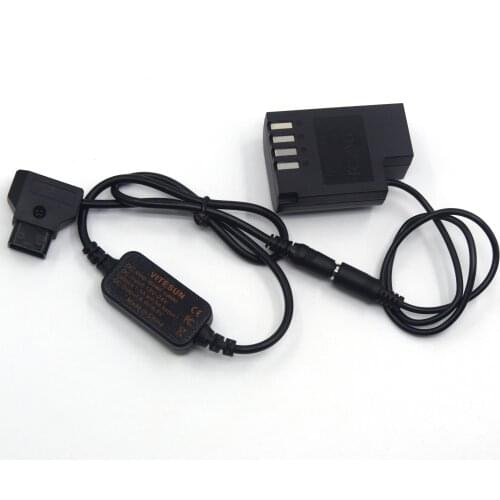 D-TAP Dtap 12-24V Power Step-down Cable+DMW-BLF19 DCC12 Dummy Battery for Panasonic DMC-GH5 G9LGK GH3 GH4 GH4K