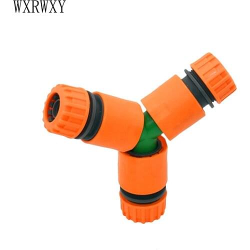1/2 3/4 Y water splitter Garden hose connector 20mm 16mm hose 3 way Connector garden irrigation adapter cranes 1pcs