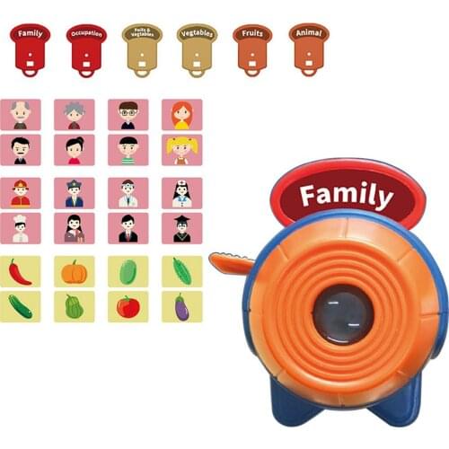 Kids Slide Projector Educational Flashlight Torch Projection Toys