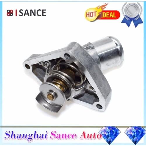 ISANCE Engine Coolant Thermostat 21200-31U1B 2120031U1B 21200-4W01B For Nissan Frontier Xterra 2005 2006 2007 2008 2009-2011