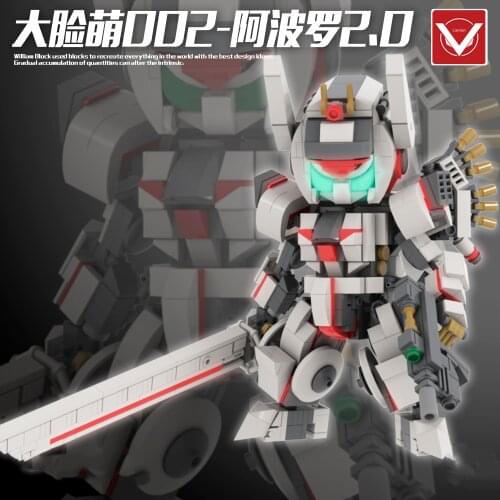 2019 Kennie New MOC design Personal diy 742+pcs Apollo2.0 gundam model Blocks building Action Figure for children gifts