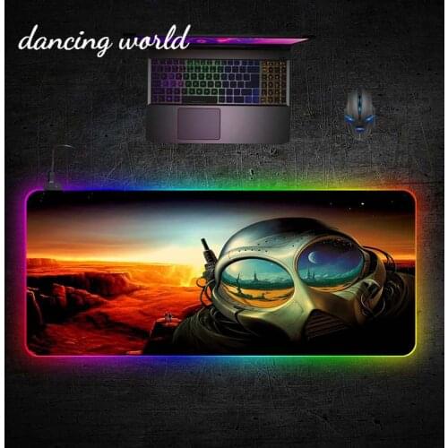 Gaming Mouse Pad Large XXL 90x40cm RGB Mousepad Space Night Desk Mat Computer Mouse Pad Gamer Mouspad LED Backlight Keyboard Mat