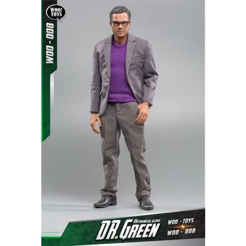 WOO toys WO-008 1/6 Banner Mark Alan Ruffalo Figure Model 12 INCH Green Giant Soldier Action Doll Full Set Toy