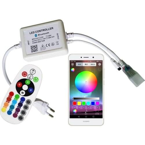 Bluetooth RGB Controller IR Remote Controller AC110 220V Strip Wifi Music Controller Neon Light Strips Big Power RGB Control
