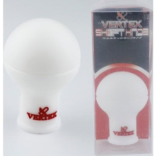 Jdm style Vertex White Resin Gear Shift Knob Racing Shifter Lever Head for Universal Car