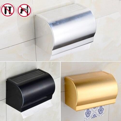 Punch-free tissue box space aluminum toilet waterproof paper towel holder toilet bathroom paper towel holder grass tray toilet p