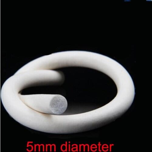 5mm diameter silicone rubber foam seal strip round cord
