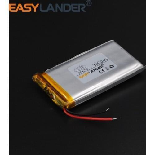 3.7V 3000mAh 904270 Rechargeable liPolymer Li-ion Battery For Mp3 Mp4 PAD DIY E-book bluetooth Vedio Game toys 094270