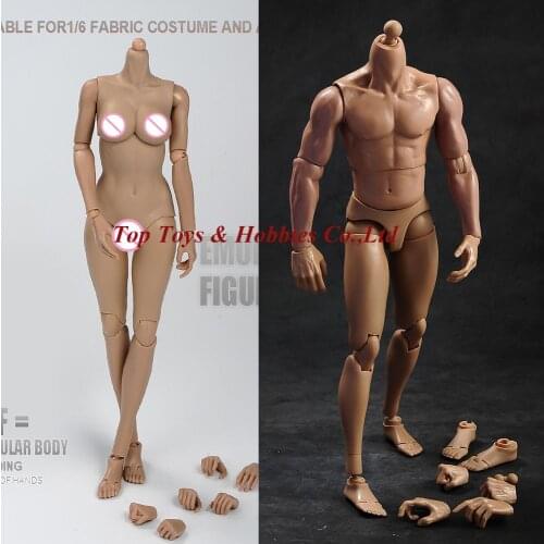 1/6 Muscular Male and Female Body Model Toy TQ230for 12 Inch Action Figure Body Accessories