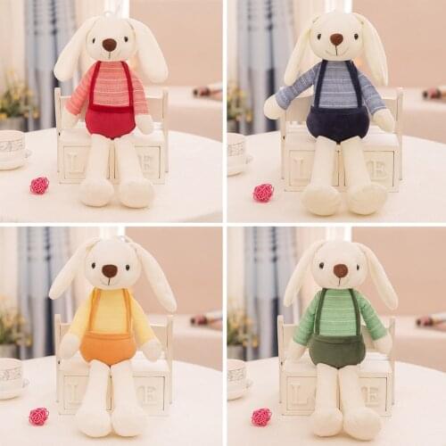 Cartoon Sugar Candy Rabbit Plush Toy Grab Machine Doll Plush Toy Long Eared Rabbit Doll Home Decor Cloth Plush Pillow Kids Gift