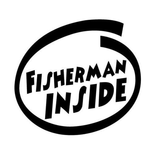 Fishing car sticker Fisherman inside Car Sticker Car Body Stickers Window Door Decal Top Quality Waterproof ZP036