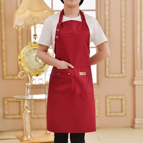New Fashion Cooking Kitchen Apron For Woman Men Chef Waiter Cafe Shop BBQ Hairdresser Aprons Gift Bibs Wholesale