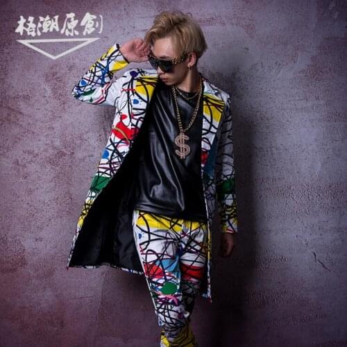 2019 New mens Custom stage costume singer dancer DJ mens clothing fashion Hip Hop Casual jacket, jacket, mens coat