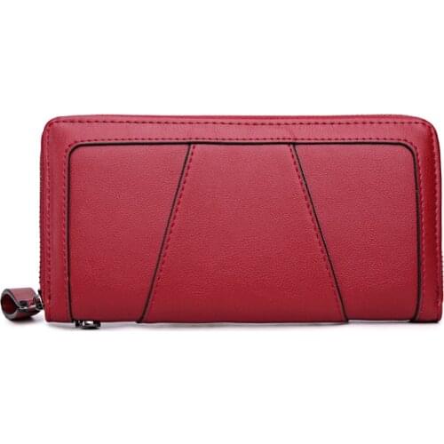 New Luxury Long Women Leather Clutch Wallet And Purse With Removable Card Holder Coin Bag For Woman Pasek Do Torebki Carteira