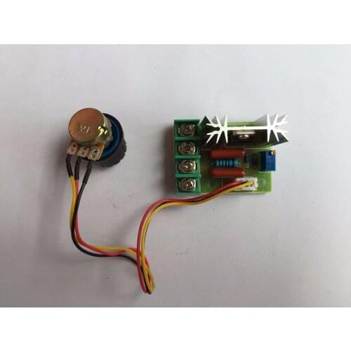 AC 220V 2000W SCR Voltage Regulator Dimming Dimmers Speed Controller Thermostat Electronic Voltage Regulator Module Rated 4.9 /5