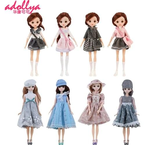 Adollya BJD Doll Full Set 1/6 BJD Dolls For Girls Fashion Movable Joints Doll 11 Joints Female Body Toys For Girls Dress Up Doll